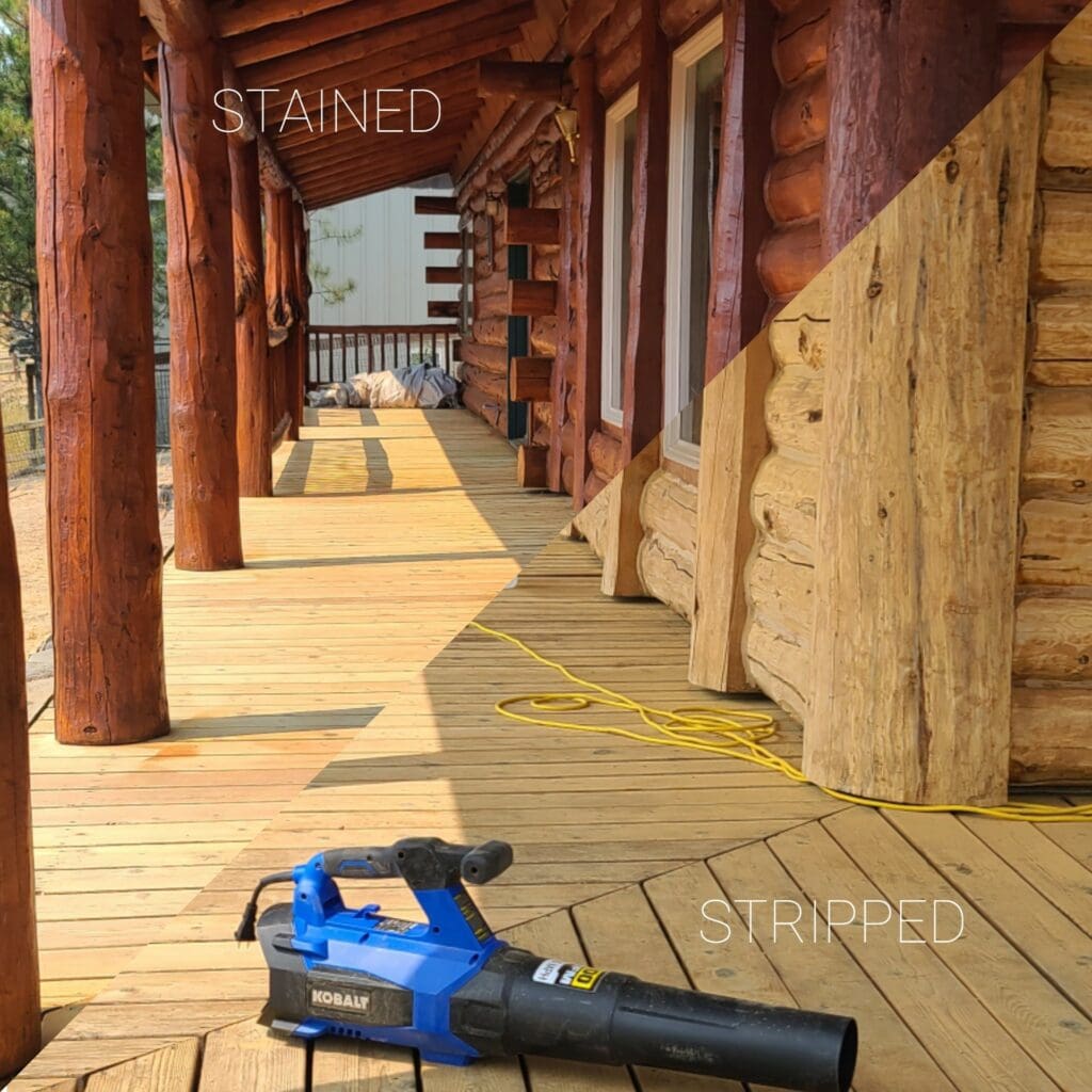 log home staining - nashville tn